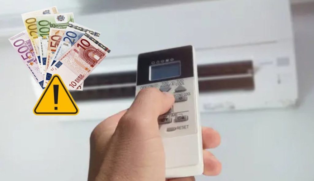 Condizionatore e soldi (Depositphotos foto) - www.energycue.it