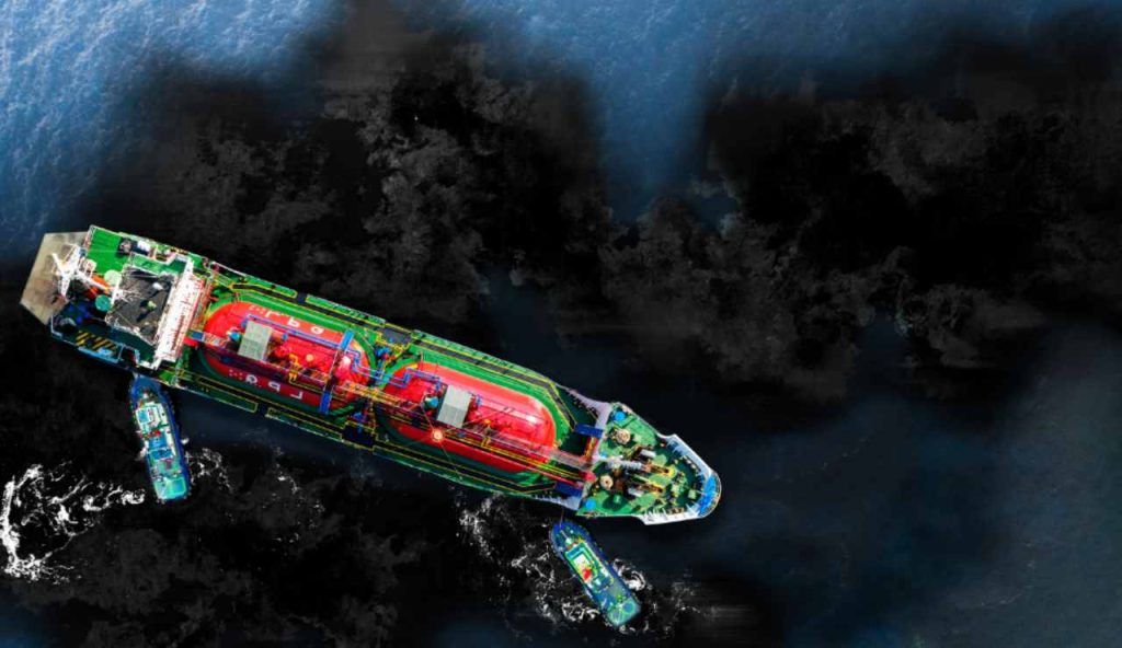 Illustrazione di un mare inquinato (Canva FOTO) - energycue.it
