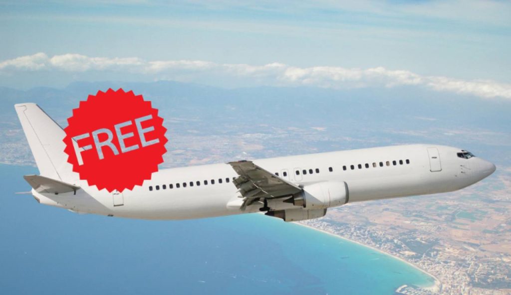 Illustrazione di un volo gratis (Canva FOTO) - energycue.it