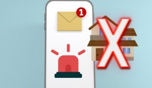 Niente più casa per messaggio