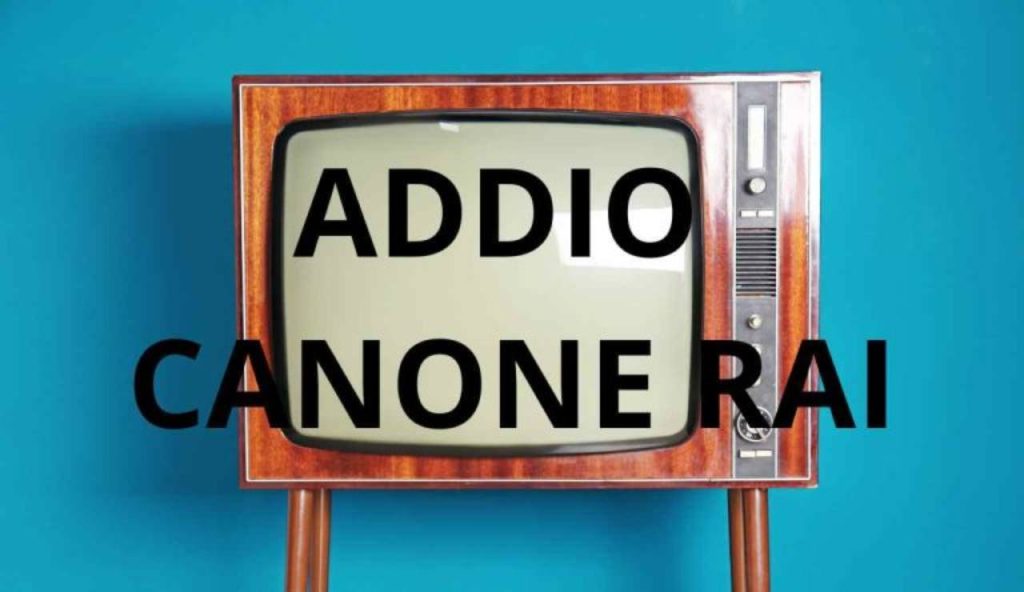 Addio canone Rai illustrazione (Canva foto) - www.energycue.it