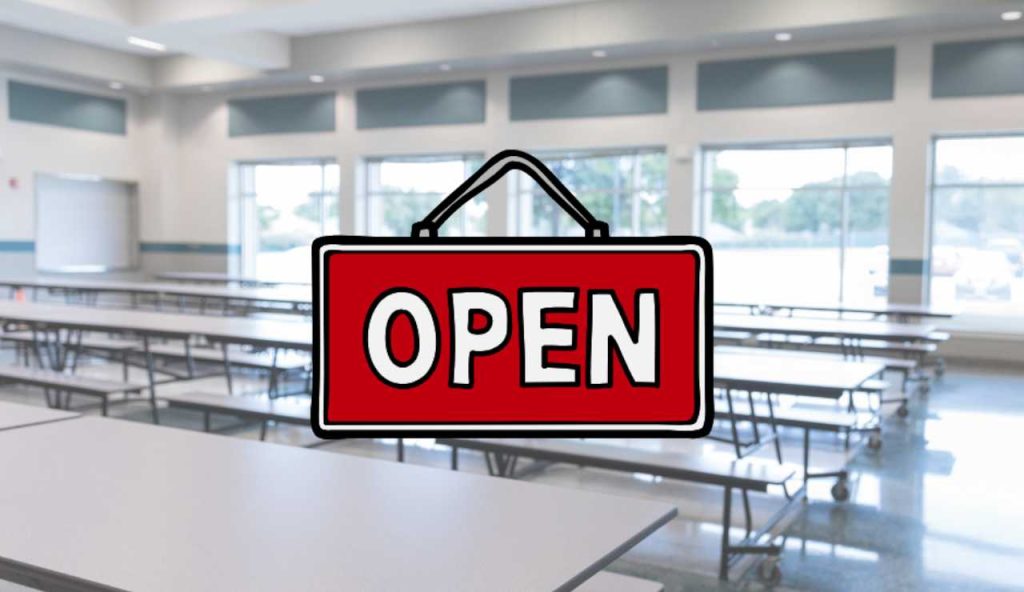 Illustrazione di una scuola aperta (Canva FOTO) - energycue.it