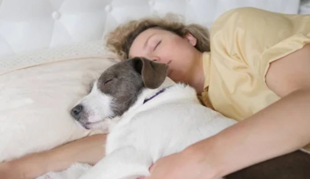 Donna dorme con il suo cane (Depositphotos foto) - www.energycue.it