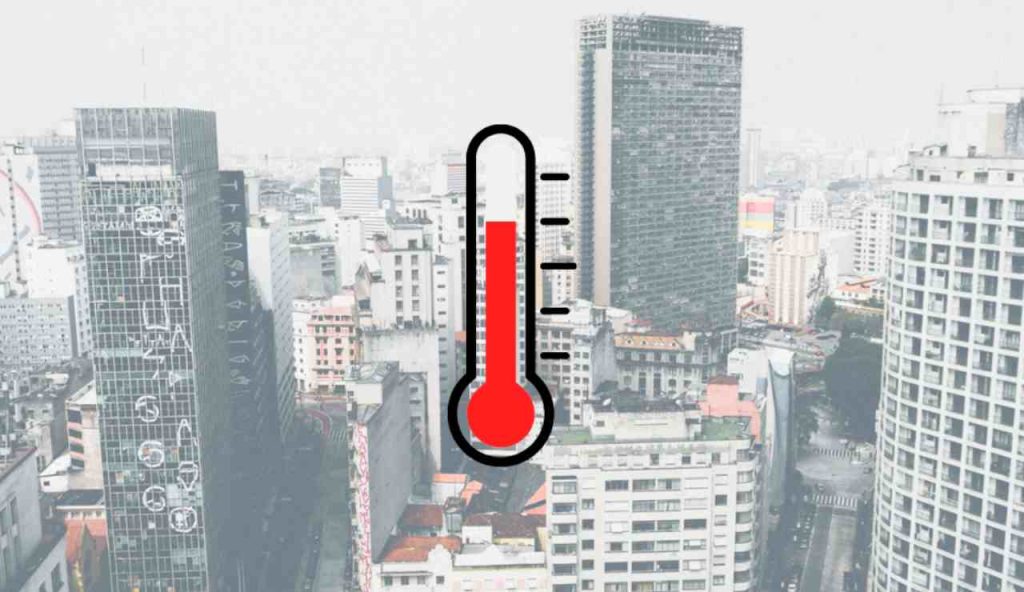 Illustrazione di una città calda (Canva FOTO) - energycue.it